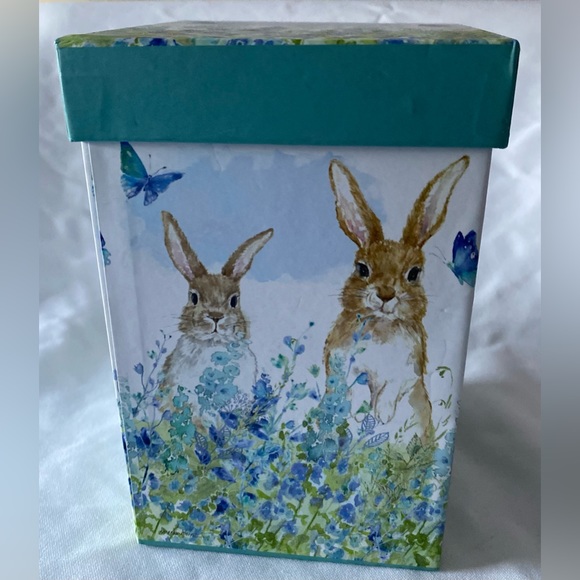 Cypress Ceramic Cup Mug 17 oz. ,w/box Bunnies in Meadow Nature Inspired - Picture 7 of 9